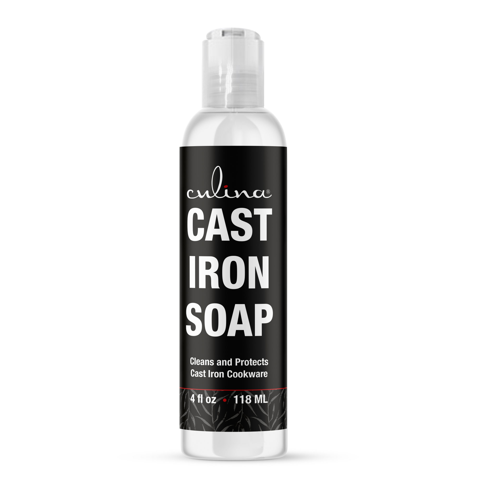 Cast Iron Soap by Culina - cast iron cleaner Cleans and Protects Cast Iron Cookware, Kosher Certified 4oz - LivanaNatural
