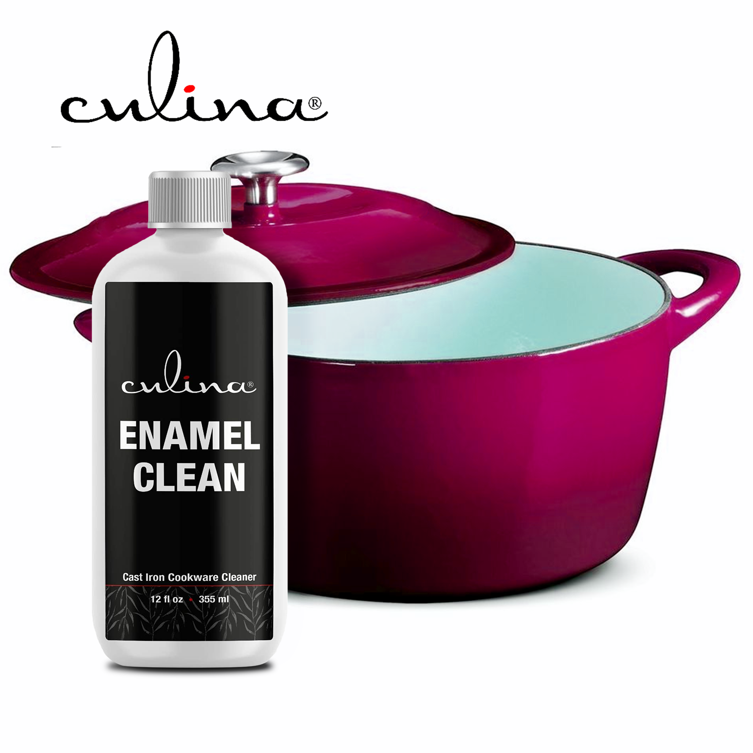 Culina Enamel Clean | Kosher OU Certified | 12 oz | Made in USA - Livananatural