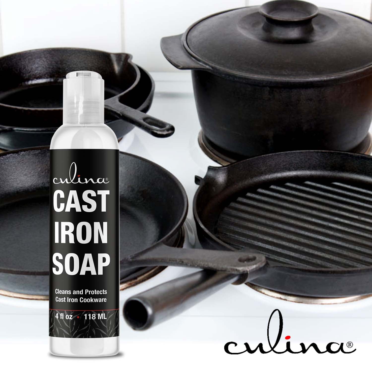 how to clean a cast iron grill pan